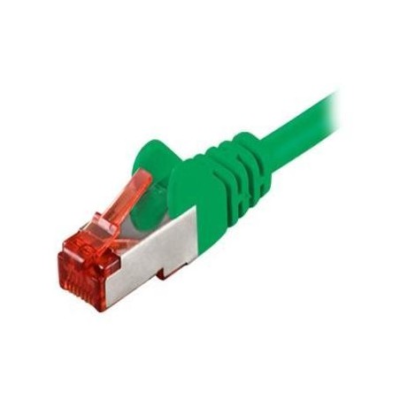 Goobay CAT 6 S/FTP CU 0,25m Green - High-Performance Ethernet Cable for Fast and Reliable Connectivity